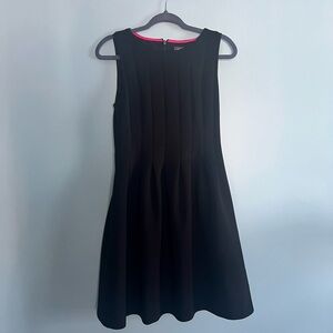 Vince Camuto size 8 Black Sleeveless Dress fit & flare ponte cocktail work EUC